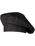 CG Workwear Kochmütze Fano Classic, knitterarm, pflegeleicht – Black