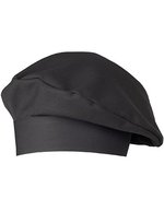 CG Workwear Kochmütze Fano Classic, knitterarm, pflegeleicht, Black One Size, CGW180 – Raven