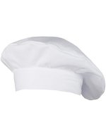CG Workwear Kochmütze Fano Classic, knitterarm, pflegeleicht, Black One Size, CGW180 – Bianco
