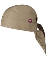CG Workwear Kochmütze Prato Classic mit Bändern, Black One Size, CGW185 – Khaki