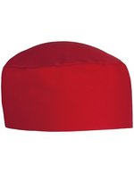 CG Workwear Kochmütze Pineto Classic, strapazierfähig, Black I (54-56 cm), CGW186 – Red