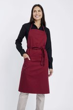CG Workwear Längenverstellbare Schürze Perugia mit Doppeltasche, Black 90 x 75 cm, CGW220 – Noir