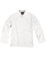 CG Workwear Kochjacke Turin Classic mit Druckknöpfen, Black 60, CGW3100 – White