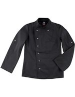 CG Workwear Kochjacke Turin Classic, tailliert für Damen – Black