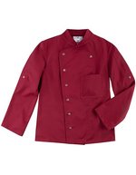 CG Workwear Kochjacke Turin Classic, tailliert für Damen – Cherry