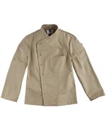 CG Workwear Kochjacke Turin Classic, tailliert für Damen – Khaki