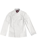 CG Workwear Kochjacke Turin Classic, tailliert für Damen, Black 36, CGW3105 – White