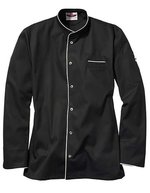 CG Workwear Kochjacke Trapani mit Lyocell für Herren, Black/White 46, CGW3620 – Bild 1