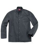 CG Workwear Kochjacke Trapani mit Lyocell für Herren, Black/White 46, CGW3620 – Raven/Black