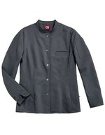 CG Workwear Kochjacke Pistoia mit Lyocell für Damen, Black/White 34, CGW3630 – Raven/Black