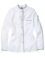 CG Workwear Kochjacke Pistoia mit Lyocell für Damen, Black/White 34, CGW3630 – White/Black