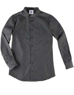 CG Workwear Slim Fit Hemd San Buono, Stehkragen, Dark Grey S, CGW540 – Bild 2