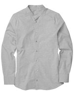 CG Workwear Slim Fit Hemd San Buono, Stehkragen, Dark Grey S, CGW540 – Grigio chiaro