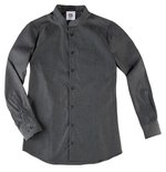 CG Workwear Slim Fit Hemd San Buono, Stehkragen, Dark Grey S, CGW540 – Bild 3