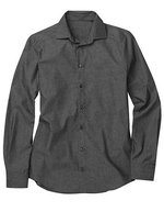 CG Workwear Männerhemd Borello meliert, pflegeleicht, Dark Grey S, CGW560 – Bild 1