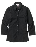 CG Workwear Damenbluse Troina mit Stretchanteil – Black