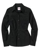 CG Workwear Damenbluse Scerni mit Kent-Kragen – Black