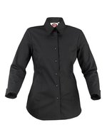CG Workwear Damenbluse Ferrara mit Stretchanteil – Black