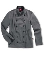 CG Workwear Kochjacke Rimini, knitterarm, 95°C waschbar, Black 44, CGW907 – Elefant