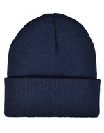 L-merch Gestrickte Kinder Mütze mit Bündchen, Black One Size, CK3050 – Blu navy
