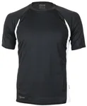 CONA SPORTS Racer Tech Tee mit Raglan-Ärmeln, Black/Neon Yellow XS, CN110 – Bild 3
