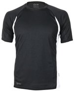 CONA SPORTS Racer Tech Tee mit Raglan-Ärmeln, Black/Neon Yellow XS, CN110 – Bild 3