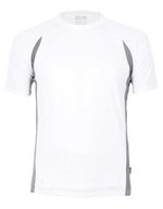 CONA SPORTS Racer Tech Tee mit Raglan-Ärmeln – White/Cool Grey