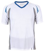 CONA SPORTS Club Tech Funktions-Shirt mit V-Ausschnitt, White/Black XS, CN120 – Bild 3