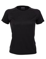 CONA SPORTS Ladies´ Rainbow Tech Tee Anthracite XS (CN130) – Black