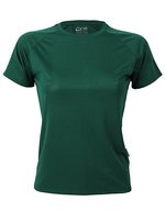 CONA SPORTS Ladies´ Rainbow Tech Tee Anthracite XS (CN130), CN130 – Bottle Green