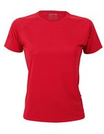 CONA SPORTS Ladies´ Rainbow Tech Tee Anthracite XS (CN130), CN130 – Lobster Red