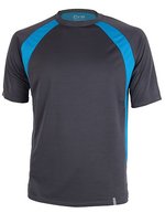 CONA SPORTS Pace Tech T-Shirt mit DRYPOWER-Mesh – Anthracite/Azure Blue