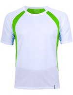 CONA SPORTS Pace Tech T-Shirt mit DRYPOWER-Mesh – White/Lime