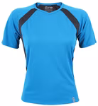 CONA SPORTS Pace Tech T-Shirt Col V pour Femme, White/Navy M, CN150 – image 3