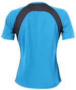 CONA SPORTS Pace Tech T-Shirt V-Ausschnitt für Damen, Anthracite/Azure Blue XS, CN150 – Bild 4