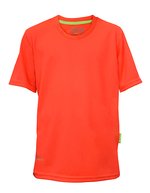 CONA SPORTS Kids Evolution Tech Tee Anthracite 128 (CN160K), CN160K – Neon Coral