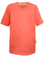 CONA SPORTS Kids Evolution Tech Tee Anthracite 128 (CN160K), CN160K – Neon Peach