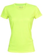 CONA SPORTS Evolution Tech Funktions-Shirt für Damen, Anthracite XS, CN170 – Neon Yellow