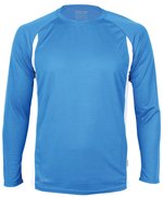 CONA SPORTS Racer Langarm Funktionsshirt Slim-Fit, Black/Neon Yellow XS, CN200 – Bild 3
