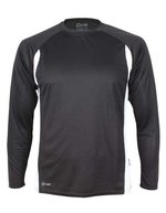 CONA SPORTS Racer Langarm Funktionsshirt Slim-Fit – Black/White