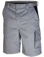Carson Contrast Carson Arbeitsshorts mit Flexbund und Taschen – Grey/Black