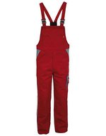 Carson Contrast Carson Kontrast Latzhose aus Baumwolle-Polyester – Red/Grey