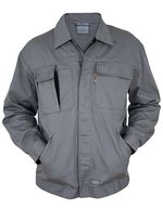 Carson Contrast Carson Kontrast Arbeitsjacke mit Reflektoren – Grey/Black