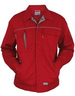 Carson Contrast Carson Kontrast Arbeitsjacke mit Reflektoren – Red/Grey