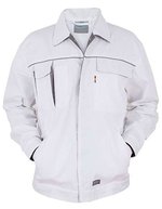Carson Contrast Carson Kontrast Arbeitsjacke mit Reflektoren, Black/Grey 42, CR700 – Blanc/Gris