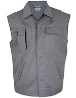 Carson Contrast Arbeitsweste mit Reflexpaspeln – Grey/Black
