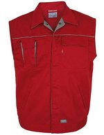 Carson Contrast Arbeitsweste mit Reflexpaspeln – Red/Grey