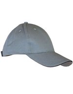 Carson Contrast Carson Sandwich-Cap mit Velcro-Verschluss – Grey/Black