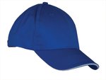 Carson Contrast Carson Sandwich-Cap mit Velcro-Verschluss, Royal/Grey One Size, CR800 – Bild 3