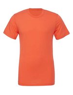 Canvas Körperbetontes Kurzarm-Jersey T-Shirt – Coral